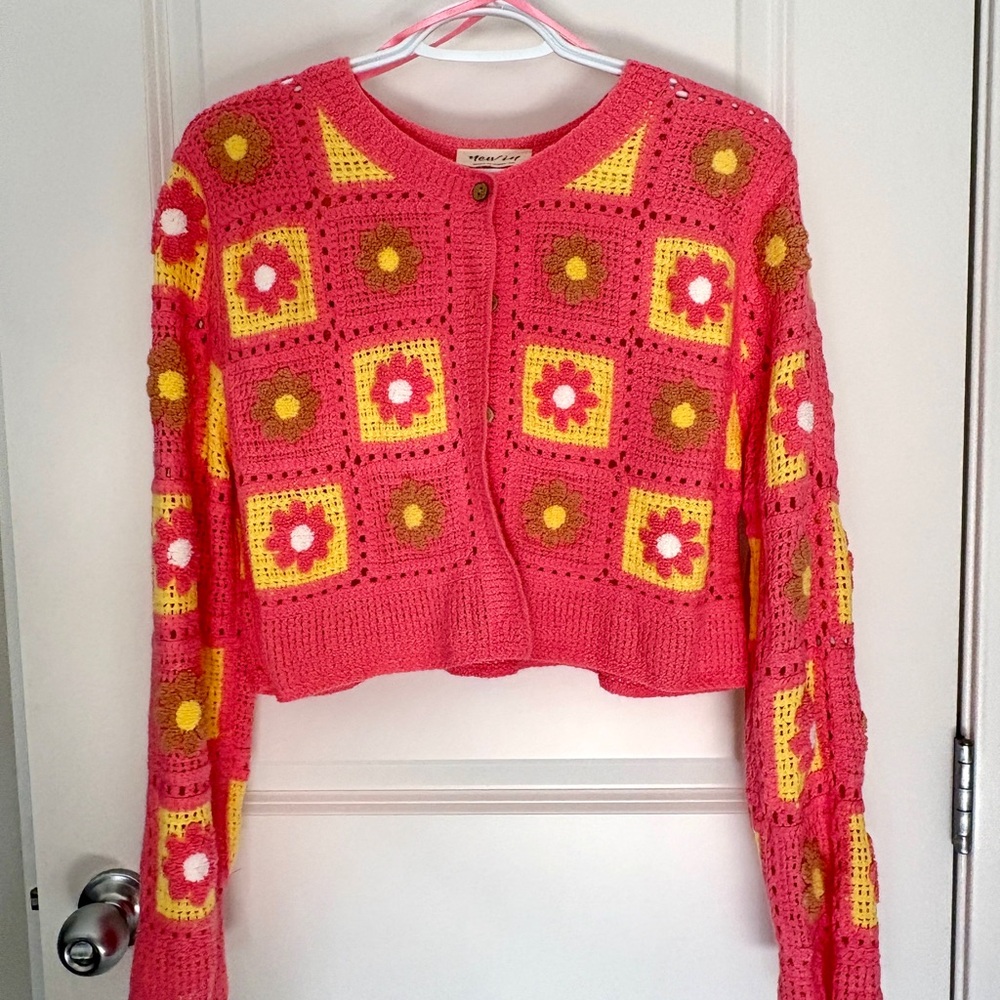 Colorful Crochet Women's Sweater